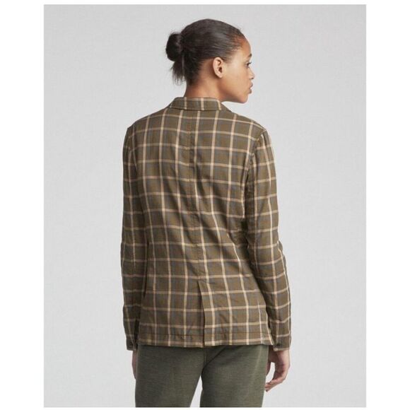 Rag and Bone Sybil Green Plaid Blazer Size 2 100% Cotton - Picture 3 of 11